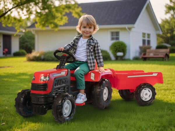 Traktor me rimorkio