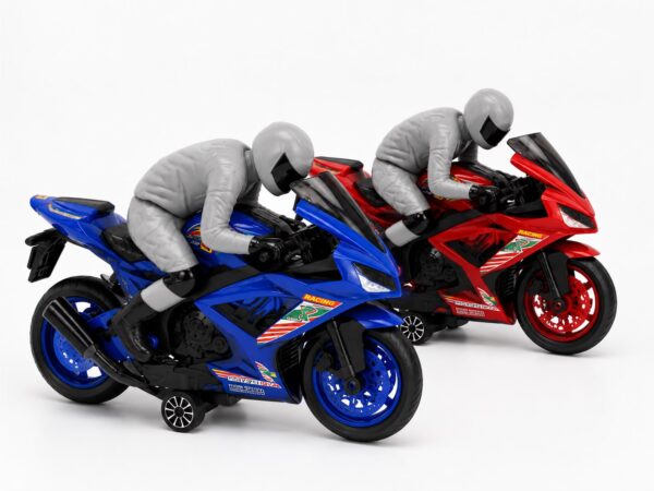 Motoçikletë Garash me Figurë Motoçiklisti